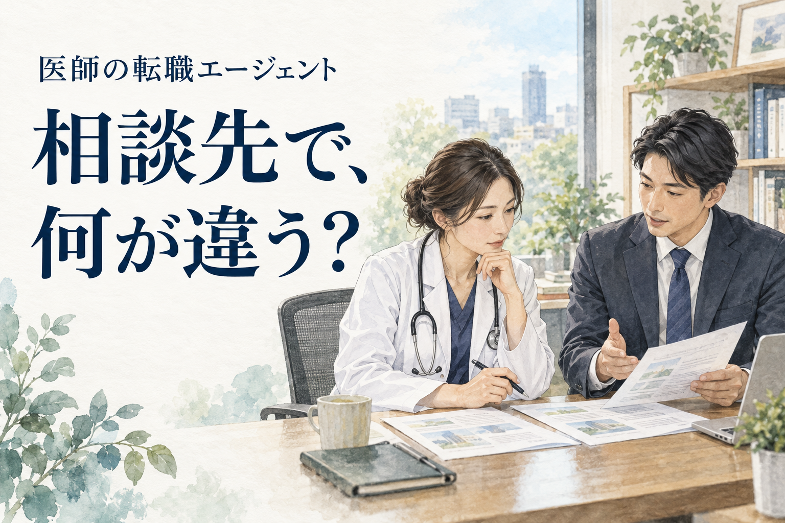 医師 転職エージェント。必要な支援を先に決め、公式に確認できたサービスの範囲を比べます。