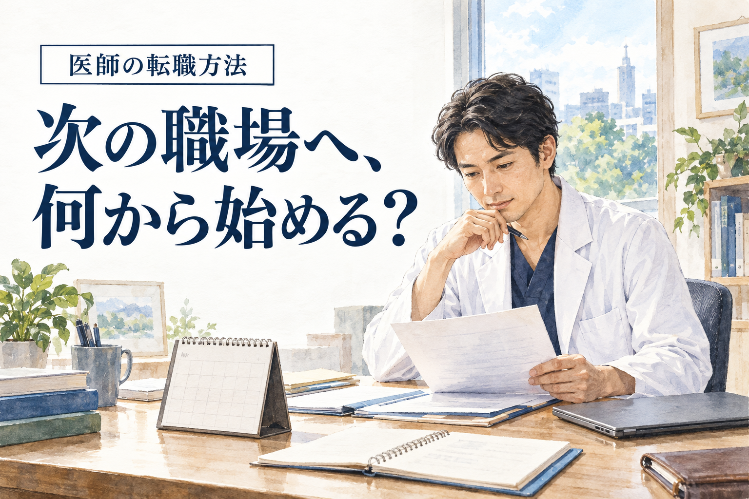 医師 転職 方法。現職で調整できることと転職先へ求める条件を分け、応募の順序を整理します。
