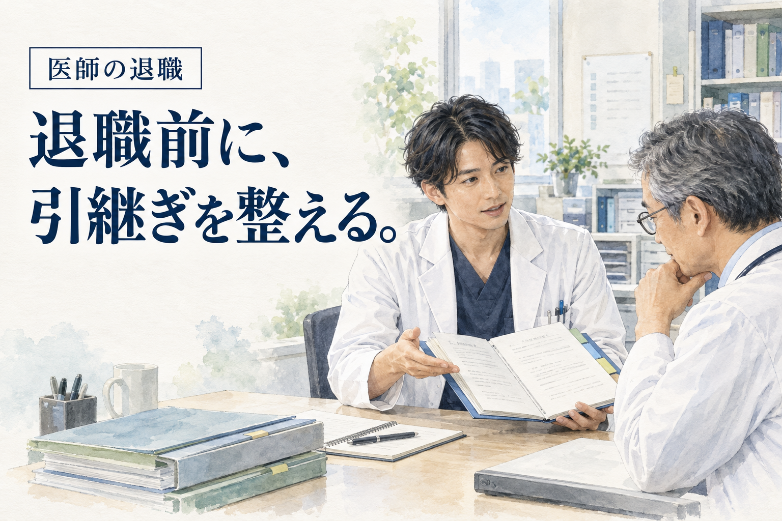 医師 退職。契約の期間、制度上の条件、引継ぎを分けて退職の確認順序を整理します。