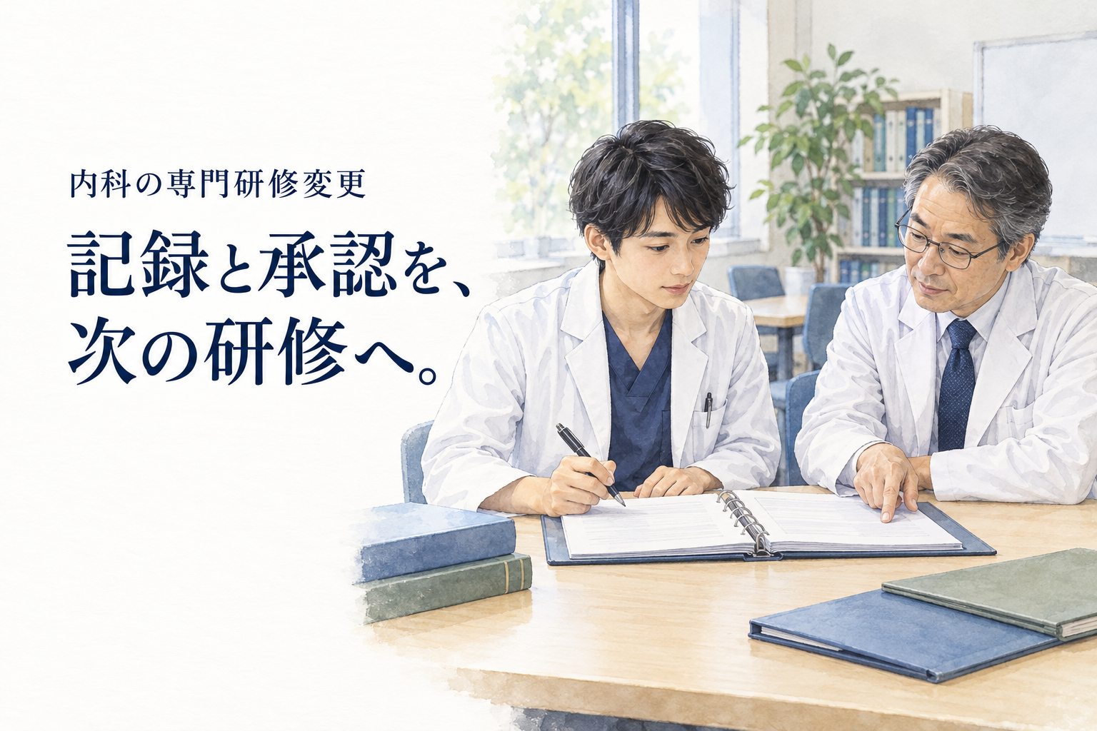 専門研修 変更。内科の専門研修中に、施設・コース・プログラムを変更する場合の確認先と記録を分けて整理します。
